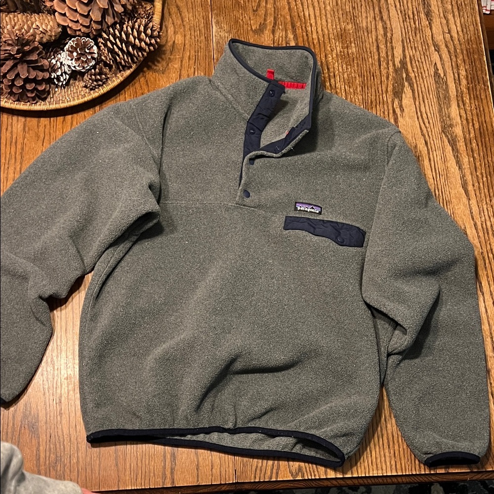 Patagonia Synchilla  Men's Snap-T Fleece Pullover Gray